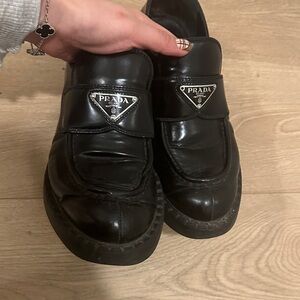 Prada Women‘s Elegant Black Slip-Ons